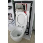 SET Унитаз подвесной Rimflow с инсталляцией Alcapast Sadromodul AM101/1120E + клавиша M670/M671